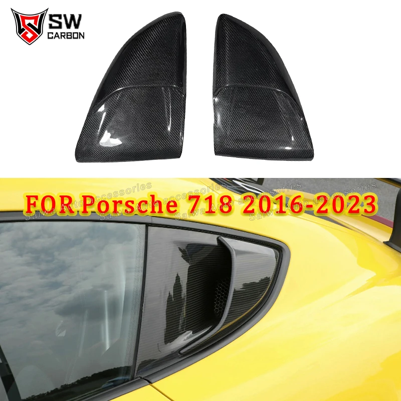 Carbon Fiber Rear Side Window Trim Cover For Porsche 718 Cayman 2016-2024 GTRS Style Rear Window Sunshad Air Vents Splitter
Carbon Fiber Rear Side Window Trim Cover For Porsche 718 Cayman 2016-2024 GTRS Style Rear Window Sunshad Air Vents Splitter
