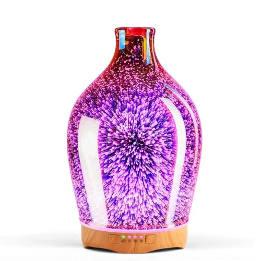 280ml Essential Oil Diffuser 3D Glass Aromatherapy Ultrasonic Humidifier - Auto Shut-Off, Timer Setting, BPA Free for Home Hote
280ml Essential Oil Diffuser 3D Glass Aromatherapy Ultrasonic Humidifier - Auto Shut-Off, Timer Setting, BPA Free for Home Hote