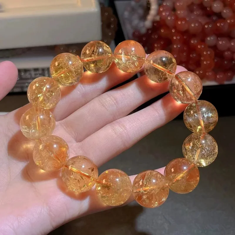 With Sequins, Natural Cracked Yellow Azeztulite Bracelet
With Sequins, Natural Cracked Yellow Azeztulite Bracelet