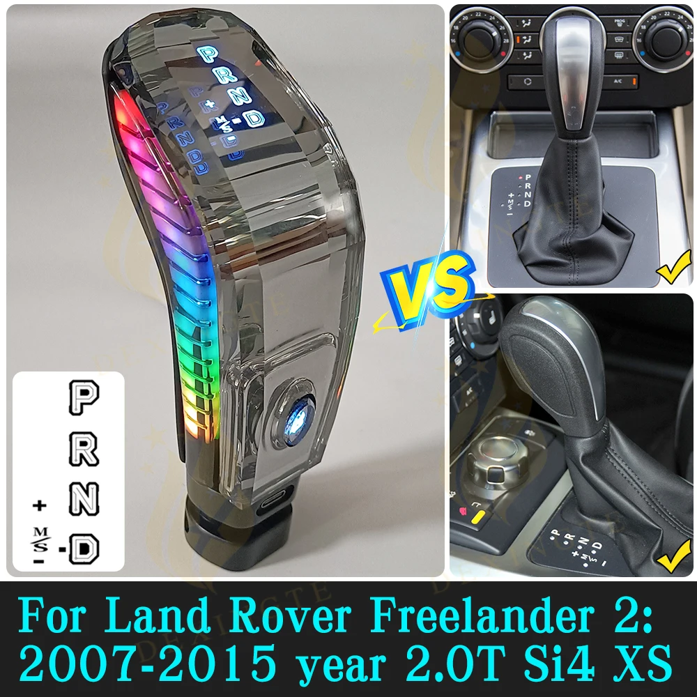 For Land Rover Freelander 2 2007-2015 Crystal LED lamp Gear Shift Knob RGB Colorful Light Handle Gear Lever Auto Modification
For Land Rover Freelander 2 2007-2015 Crystal LED lamp Gear Shift Knob RGB Colorful Light Handle Gear Lever Auto Modification