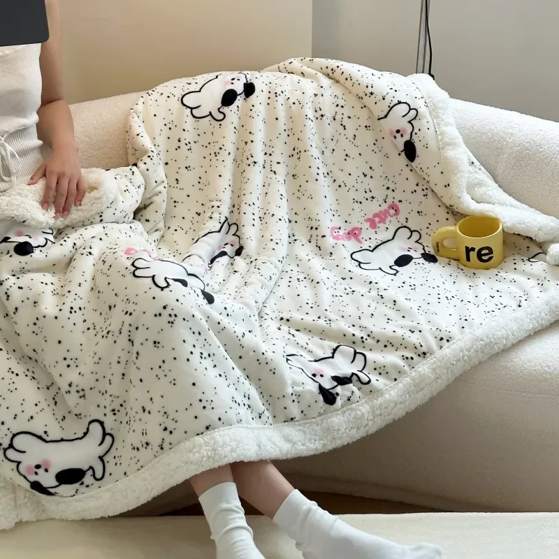1pcs Milk Plush Cartoon Blanket Autumn and Winter Thickened French Plush Blanket Air Conditioning Home Nap Sofa Blanket
1pcs Milk Plush Cartoon Blanket Autumn and Winter Thickened French Plush Blanket Air Conditioning Home Nap Sofa Blanket