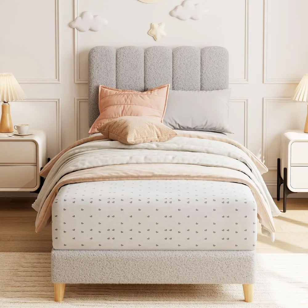 Twin XL Bed Frame, Cushioned Platform Bed with Wavy Headboard, Suitable for Girls/boys/children, Easy To Assemble
Twin XL Bed Frame, Cushioned Platform Bed with Wavy Headboard, Suitable for Girls/boys/children, Easy To Assemble