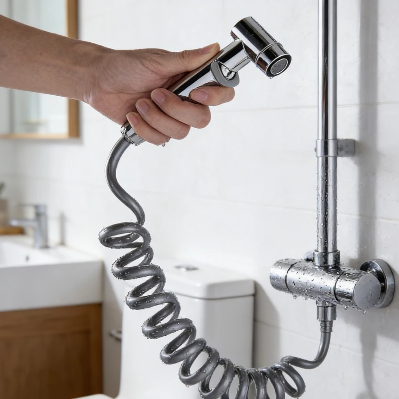 Упрощенный гибкий и эластичный шланг для смыва, для туалета, биде, душа, в виде телефонного провода, аксессуары для ванной комнаты
Упрощенный гибкий и эластичный шланг для смыва, для туалета, биде, душа, в виде телефонного провода, аксессуары для ванной комнаты