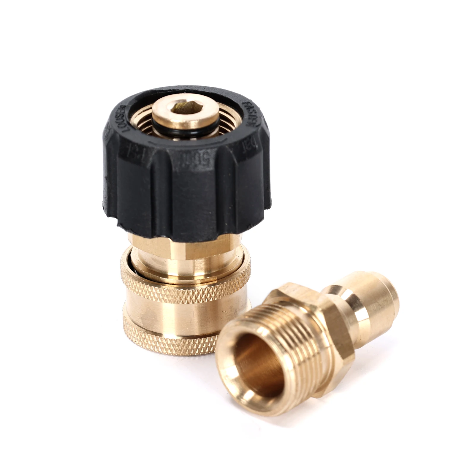 2PCS High Pressure Washer Adapter Set (M22-14mm Inner Diameter to 3/8 Female Head+M22-14mm Inner Diameter to 3/8 Male Head)
2PCS High Pressure Washer Adapter Set (M22-14mm Inner Diameter to 3/8 Female Head+M22-14mm Inner Diameter to 3/8 Male Head)