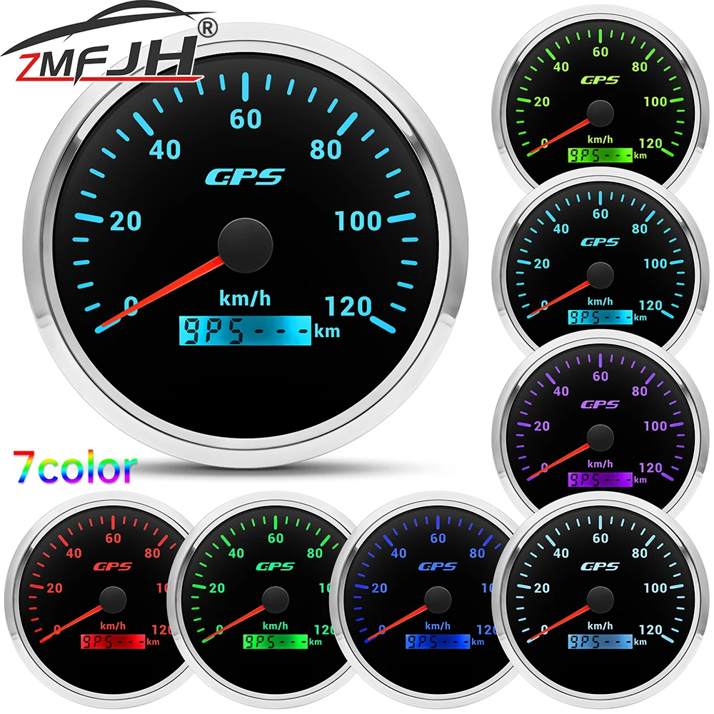 110MM GPS Speedometer 30/60/80/120/200KMH Speed Meter 7 Color Backlight Gauge For Motorcycle Marine Boat Car Waterproof Gauge
110MM GPS Speedometer 30/60/80/120/200KMH Speed Meter 7 Color Backlight Gauge For Motorcycle Marine Boat Car Waterproof Gauge