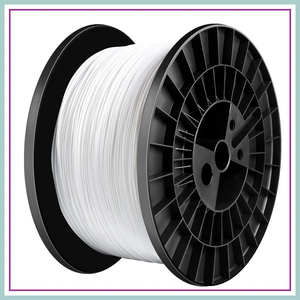 PLA 3D Printer Filament 1.75mm, 5kg Cardboard Spool, Dimensional Accuracy +/- 0.03mm, White 1-Pack
PLA 3D Printer Filament 1.75mm, 5kg Cardboard Spool, Dimensional Accuracy +/- 0.03mm, White 1-Pack