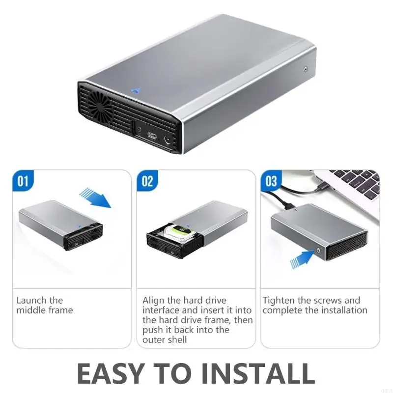 2.5/3.5inch HDD SSD Case SATAs to USB3.0 Adapters 5Gbps Box Hard Drive Enclosure
2.5/3.5inch HDD SSD Case SATAs to USB3.0 Adapters 5Gbps Box Hard Drive Enclosure