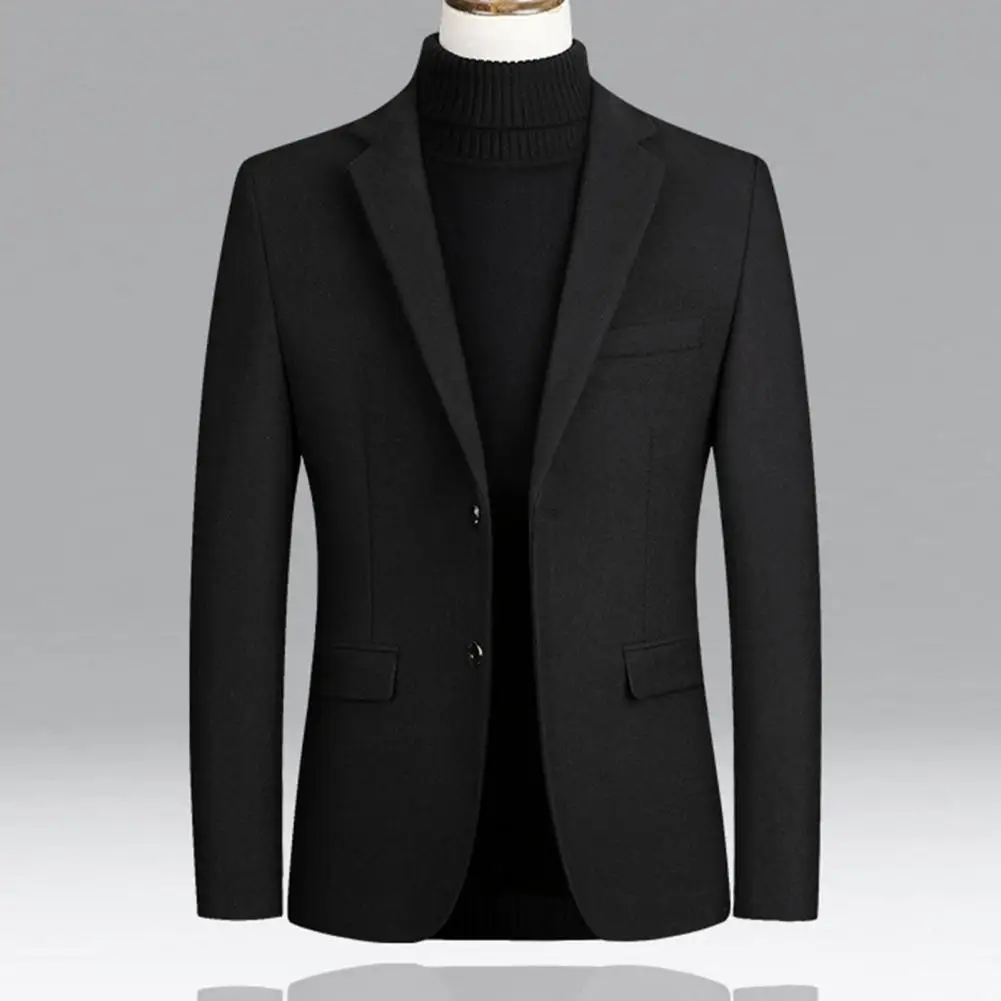 Two Buttons Lapel Men Blazer Suit Coat Autumn Winter Suit Top Trendy Slim Long Sleeve Woolen Lapel Men Blazer Business Blazer
Two Buttons Lapel Men Blazer Suit Coat Autumn Winter Suit Top Trendy Slim Long Sleeve Woolen Lapel Men Blazer Business Blazer