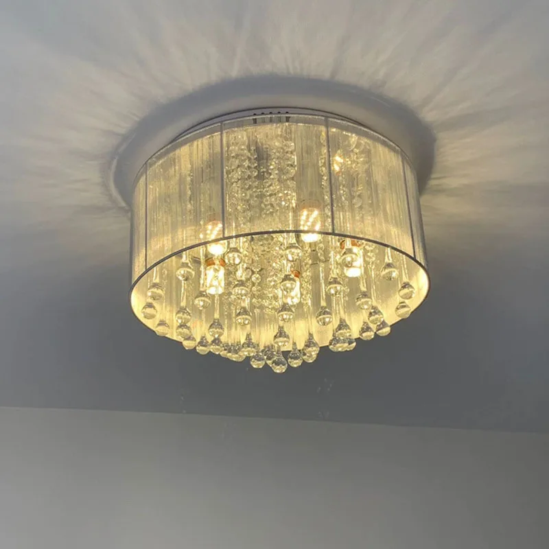 Luxury Crystal Round Ceiling Lamp LED Living Room Dining Room Ceiling Light Kitchen Bedroom Study Home Decoration Ceiling Lamps
Luxury Crystal Round Ceiling Lamp LED Living Room Dining Room Ceiling Light Kitchen Bedroom Study Home Decoration Ceiling Lamps
