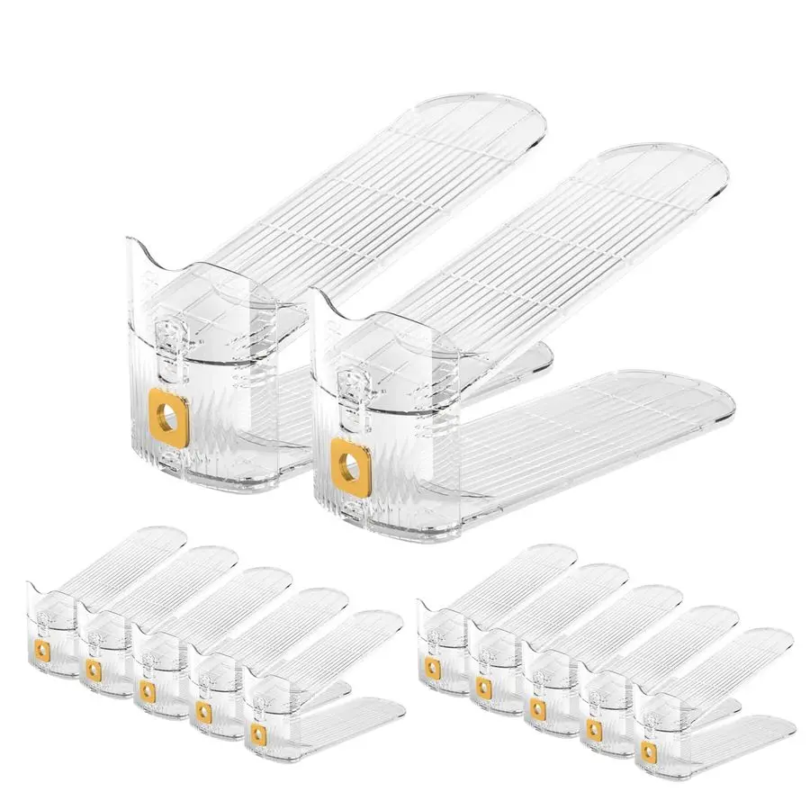 Clear Shoe Slots Organizers 12Pack Stacker Organizer for Closet Stackers for a Pair of Shoes Display Shelf
Clear Shoe Slots Organizers 12Pack Stacker Organizer for Closet Stackers for a Pair of Shoes Display Shelf