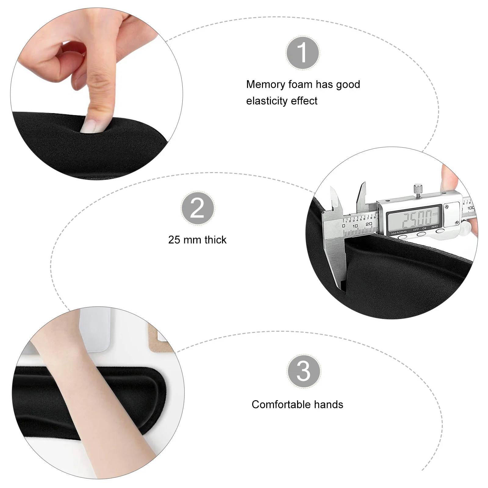 2Pcs Keyboard Wrist Rest Pad Curved Design Memory Foam Comfortable Support Relieve Wrist Pain for Office Computer Laptop Gaming 
2Pcs Keyboard Wrist Rest Pad Curved Design Memory Foam Comfortable Support Relieve Wrist Pain for Office Computer Laptop Gaming