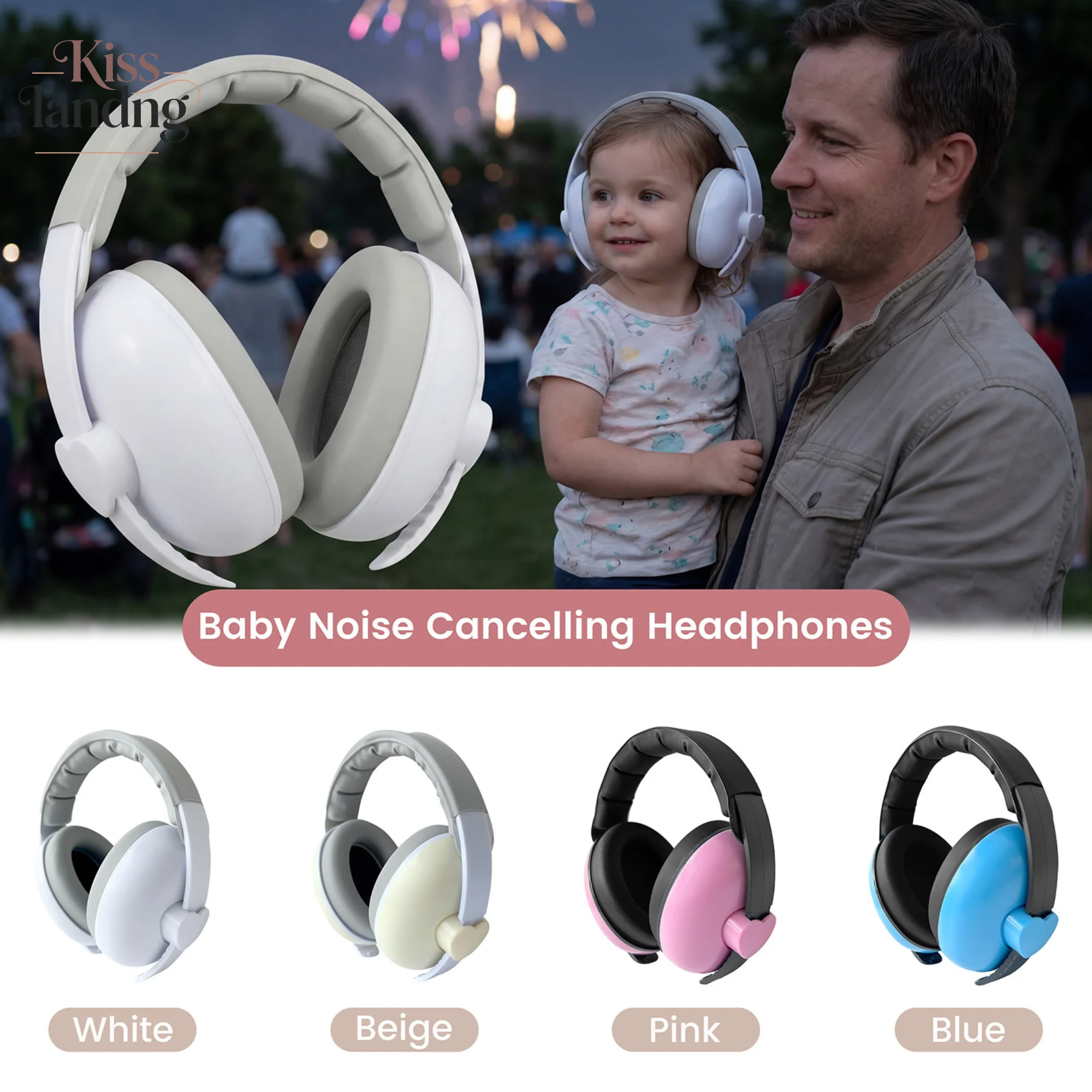 Baby Noise Cancelling Headphones | Adjustable Infant Hearing Protection Earmuffs for Airplanes, Concerts & Events
Baby Noise Cancelling Headphones | Adjustable Infant Hearing Protection Earmuffs for Airplanes, Concerts & Events