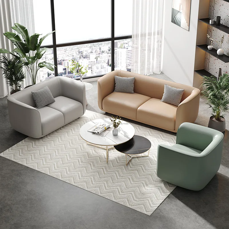 Современный простой офисный диван-комплект: кожаная мебель для переговорных комнат, стимулирующая продажи
Современный простой офисный диван-комплект: кожаная мебель для переговорных комнат, стимулирующая продажи