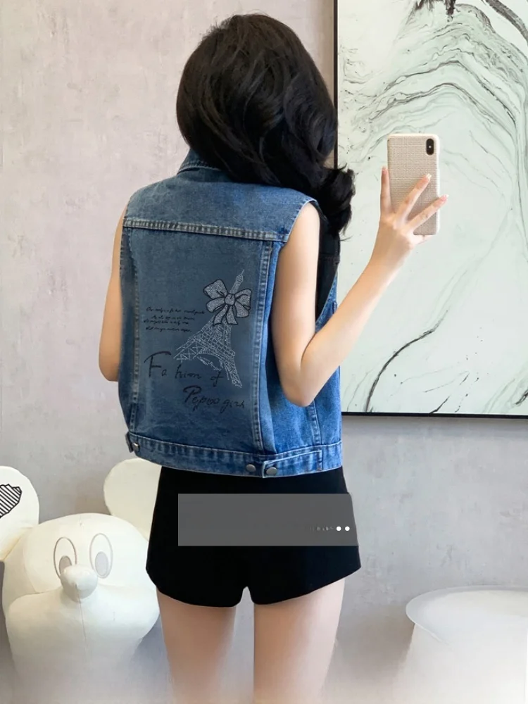 Casual Denim Vest Women's Autumn ket Vest Tank Top Commute Sle ort Length Medium Warmth Single Button Closure Pure Color
Casual Denim Vest Women's Autumn ket Vest Tank Top Commute Sle ort Length Medium Warmth Single Button Closure Pure Color