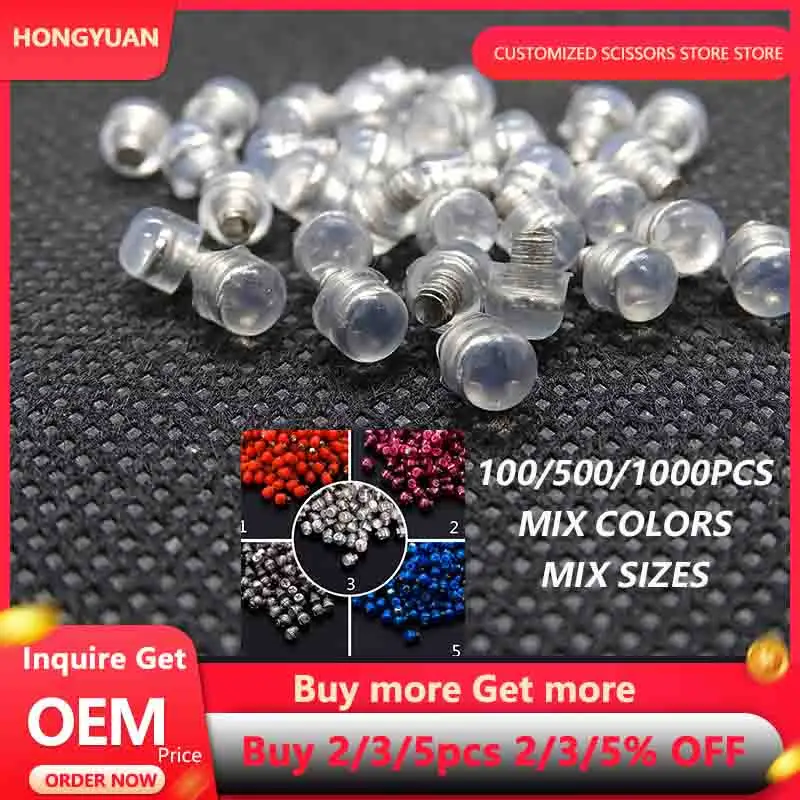 HONGYUAN Mix Sizes Bumpers for Scissor's accessories 100/500/1000pcs Hair Scissors Mix Colors Size Noise Damper for Hair Clipper
HONGYUAN Mix Sizes Bumpers for Scissor's accessories 100/500/1000pcs Hair Scissors Mix Colors Size Noise Damper for Hair Clipper