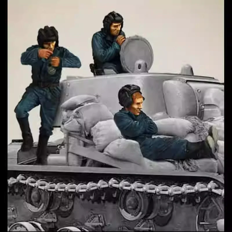 1/35 Scale Resin Figure Model Building Kit 3-Person Handmade White Model Unassembled And Unpainted Model Toy
1/35 Scale Resin Figure Model Building Kit 3-Person Handmade White Model Unassembled And Unpainted Model Toy