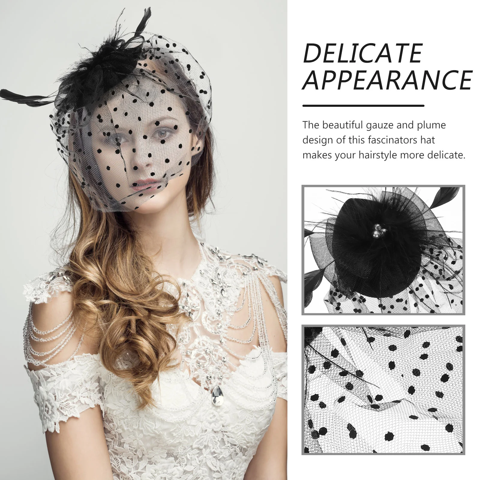 Net Gauze Fascinator Hairpiece Pearl Decorated Lightweight Bride Headwear Tea Party Wedding Banquet Headdress For Women
Net Gauze Fascinator Hairpiece Pearl Decorated Lightweight Bride Headwear Tea Party Wedding Banquet Headdress For Women