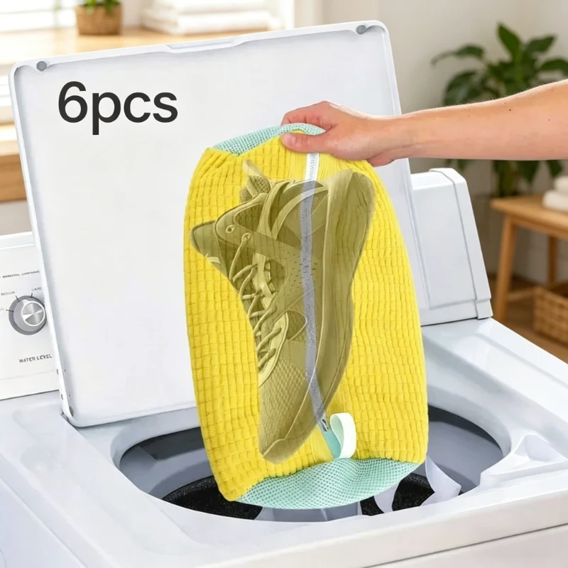 Cotton Washing Shoes Bag 6PCS Fluffy Fiber Laundry Bag Anti-Deformation for Shoes Clothes Cleaning Organizer
Cotton Washing Shoes Bag 6PCS Fluffy Fiber Laundry Bag Anti-Deformation for Shoes Clothes Cleaning Organizer