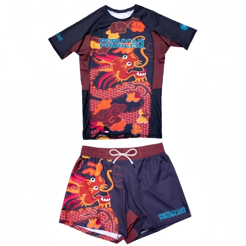 2026 New High-Elastic Combat Suit, Dragon Pattern Theme Moisture-Wicking Jiu-Jitsu Training Suit (Short-Sleeve + Shorts), Unisex
2026 New High-Elastic Combat Suit, Dragon Pattern Theme Moisture-Wicking Jiu-Jitsu Training Suit (Short-Sleeve + Shorts), Unisex