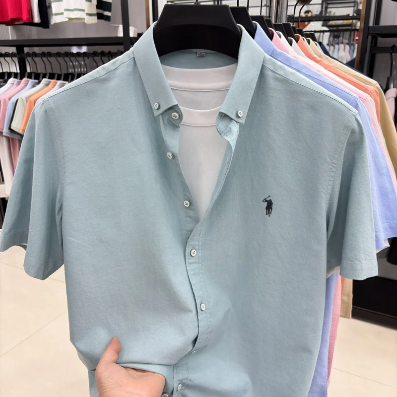 100% pure cotton short sleeve shirt new Paul Pony embroidered men's T-shirt high-end brand business casual trendy breathable top
100% pure cotton short sleeve shirt new Paul Pony embroidered men's T-shirt high-end brand business casual trendy breathable top
