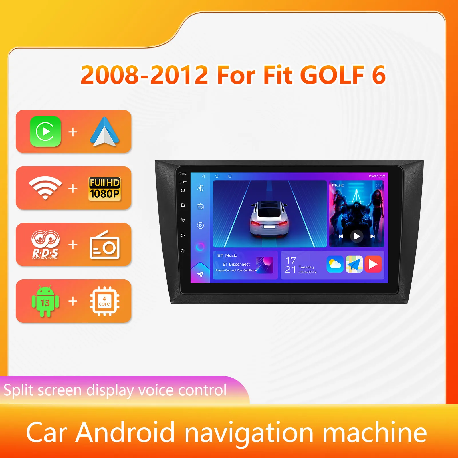 9''Car Radio Multimedia Player For Volkswagen VW Golf 6 MK6 2008-2016 Wireless Carplay/Android Auto Car Navigation Frame 4G WIFI
9''Car Radio Multimedia Player For Volkswagen VW Golf 6 MK6 2008-2016 Wireless Carplay/Android Auto Car Navigation Frame 4G WIFI