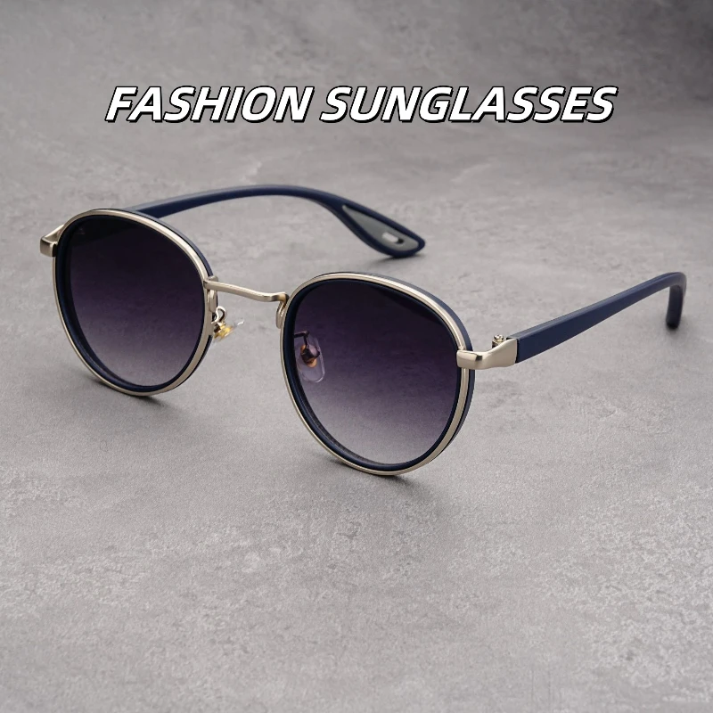 New Retro Casual Gold Rimmed Round Sunglasses Men Fashion Personalized Hip-hop Street Photography Concave Shaped Sunglasses
New Retro Casual Gold Rimmed Round Sunglasses Men Fashion Personalized Hip-hop Street Photography Concave Shaped Sunglasses