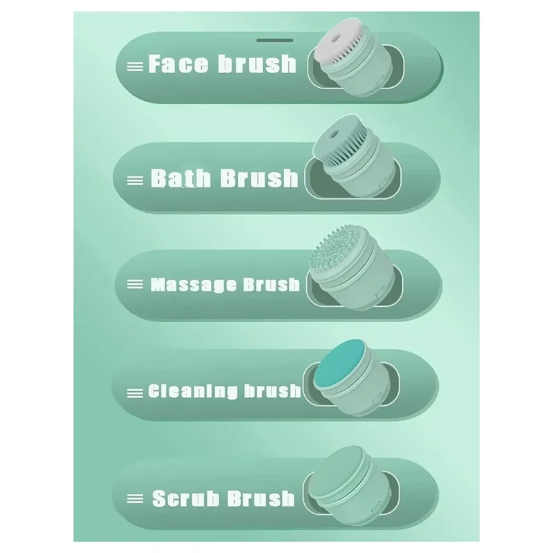A83G-Electric Bath Brush Withlong Handle 5 Interchangeable Heads Body Scrubber Forexfoliating Massage
A83G-Electric Bath Brush Withlong Handle 5 Interchangeable Heads Body Scrubber Forexfoliating Massage