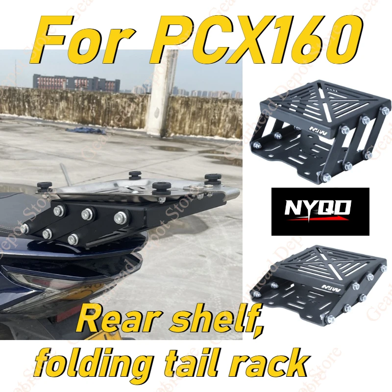 For PCX160 2021-2025 Motorcycle Telescopic Sliding Rear Luggage Rack Foldable Movable Top Box Bracket Cargo Carrier Shelf
For PCX160 2021-2025 Motorcycle Telescopic Sliding Rear Luggage Rack Foldable Movable Top Box Bracket Cargo Carrier Shelf