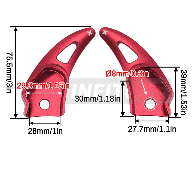 For Dodge Challenger Charger Car Aluminum Alloy Steering Wheel Shift Paddle shifter Extension Auto Car-styling Accessories
For Dodge Challenger Charger Car Aluminum Alloy Steering Wheel Shift Paddle shifter Extension Auto Car-styling Accessories