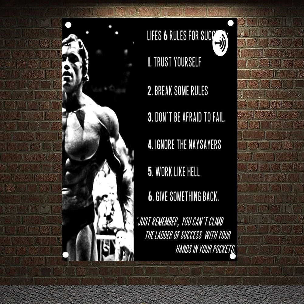 "LIFES 6 RULES FOR SUCCESS" Motivational Workout Posters Wall Chart Exercise Yoga Bodybuilding Banners Flags Wall Art Gym Decor 
"LIFES 6 RULES FOR SUCCESS" Motivational Workout Posters Wall Chart Exercise Yoga Bodybuilding Banners Flags Wall Art Gym Decor