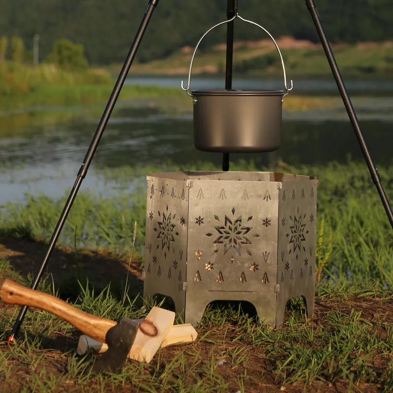 Stainless Steel Folding Firewood Stove Portable Detachable Outdoor Camping Picnic Cooking Supplies
Stainless Steel Folding Firewood Stove Portable Detachable Outdoor Camping Picnic Cooking Supplies