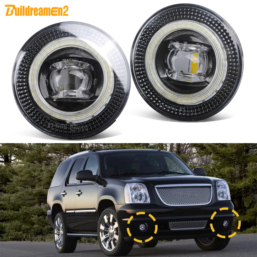 2 X 30W Car Front Bumper LED Fog Light Assembly Angel Eye Daytime Running Lamp For GMC Yukon Denali XL 1500 2500 2007-2014
2 X 30W Car Front Bumper LED Fog Light Assembly Angel Eye Daytime Running Lamp For GMC Yukon Denali XL 1500 2500 2007-2014