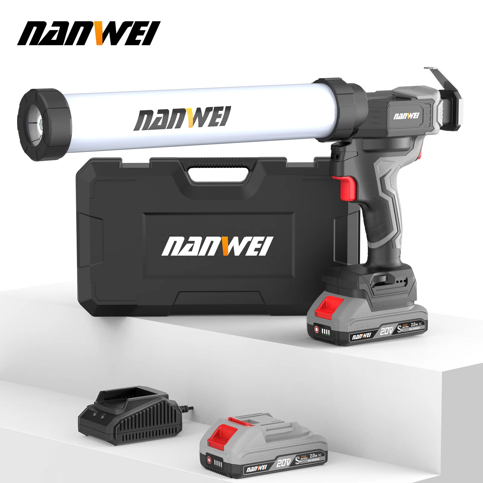 NW-EG5010 Cordless Caulking Glue Gun 6-Speed Adjustment 20V Brushless Electric Glue Gun
NW-EG5010 Cordless Caulking Glue Gun 6-Speed Adjustment 20V Brushless Electric Glue Gun