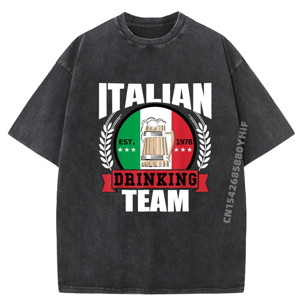 Italian Drinking Team Funny Italy Flag Beer Party Gift Idea Luxury Clothing Fashionable and Trendy Oversized Washed T Shirt
Italian Drinking Team Funny Italy Flag Beer Party Gift Idea Luxury Clothing Fashionable and Trendy Oversized Washed T Shirt