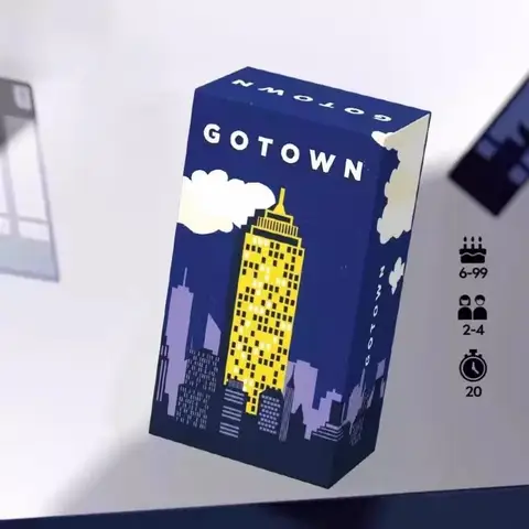 Gotown Board Game with English Version 2-4 Players Family/Party Funny Table Game Friends Entertainment Strategy Game