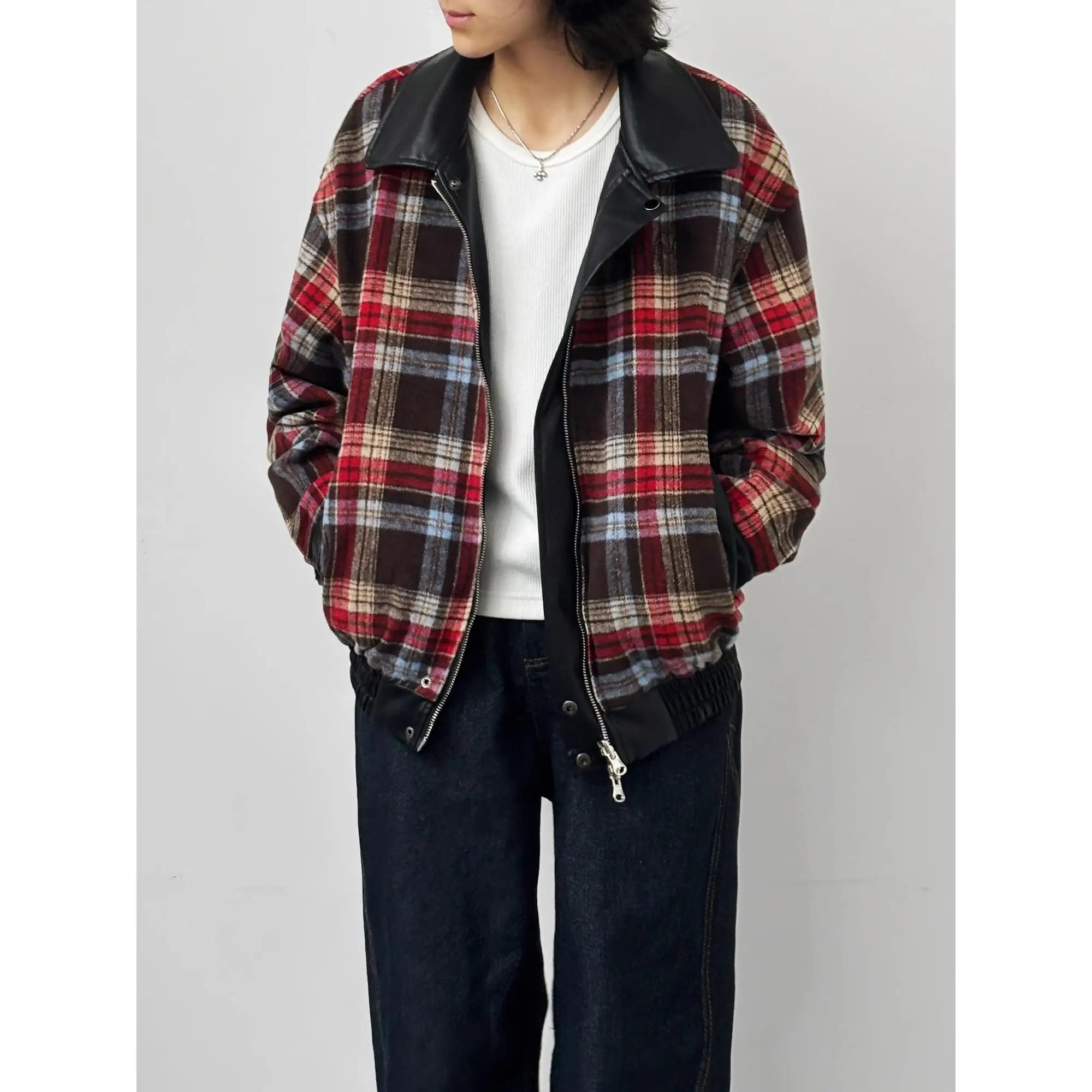 Double-Sided Wear PU Leather Jaet Women's Autumn Winter High-End Plaid Color Blo Street Sle Versatile Busin Casual S...
Double-Sided Wear PU Leather Jaet Women's Autumn Winter High-End Plaid Color Blo Street Sle Versatile Busin Casual S...