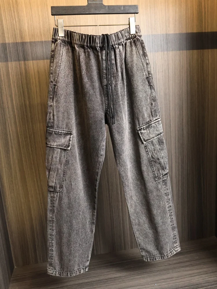 Washed Grey Men's Straight Leg Jeans Fashionable Spring Workwear Large Pocket Classic Fit Breathable Cotton Casual Trousers
Washed Grey Men's Straight Leg Jeans Fashionable Spring Workwear Large Pocket Classic Fit Breathable Cotton Casual Trousers