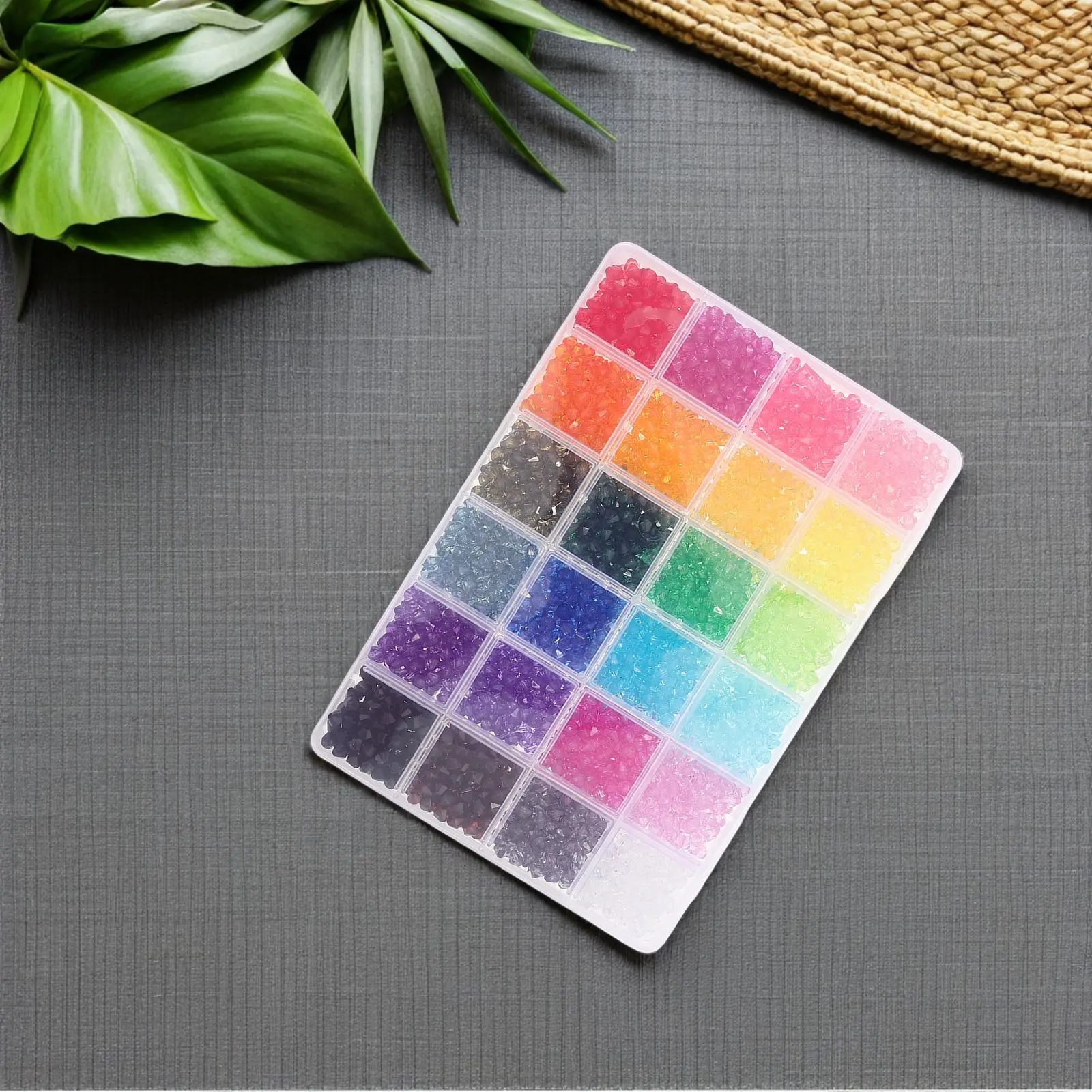 2160Pcs Crystal Acrylic Beads 6Mm Faceted Round Beads 24 Vibrant Colors for Jewelry Making Bracelets Necklace Earrings DIY
2160Pcs Crystal Acrylic Beads 6Mm Faceted Round Beads 24 Vibrant Colors for Jewelry Making Bracelets Necklace Earrings DIY