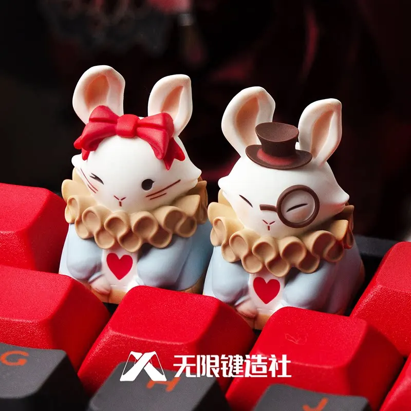 Wuxian Jianzaoshe Alice Rabbit Bowknot Artisan Keycap Cute Personalized Esc Keycap For Mechanical Keyboard Decorative Accessory
Wuxian Jianzaoshe Alice Rabbit Bowknot Artisan Keycap Cute Personalized Esc Keycap For Mechanical Keyboard Decorative Accessory