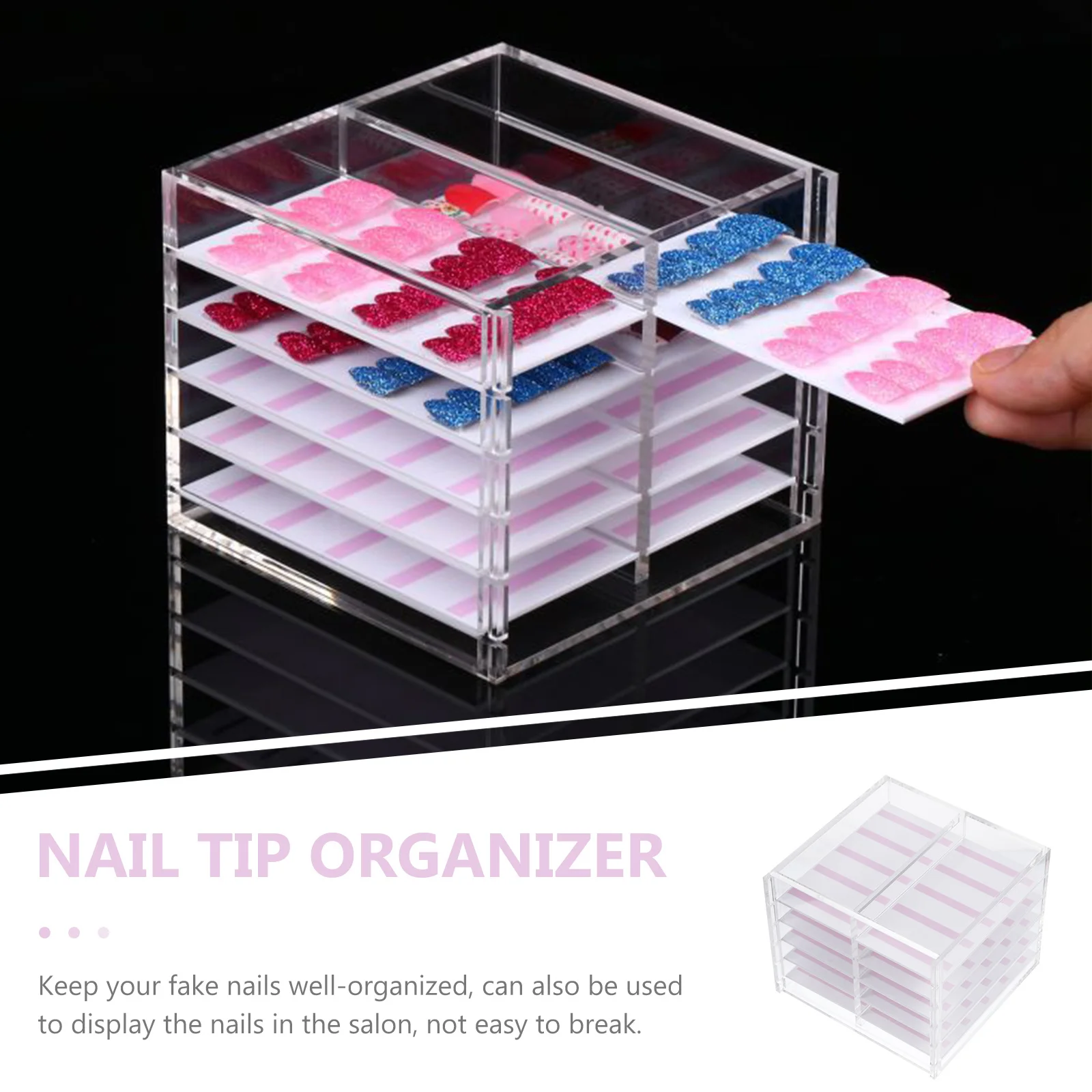 Acrylic 10-Compartment Nail Art Organizer Box Durable Lightweight Storage for Manicure Accessories Nail Art Storage Box
Acrylic 10-Compartment Nail Art Organizer Box Durable Lightweight Storage for Manicure Accessories Nail Art Storage Box