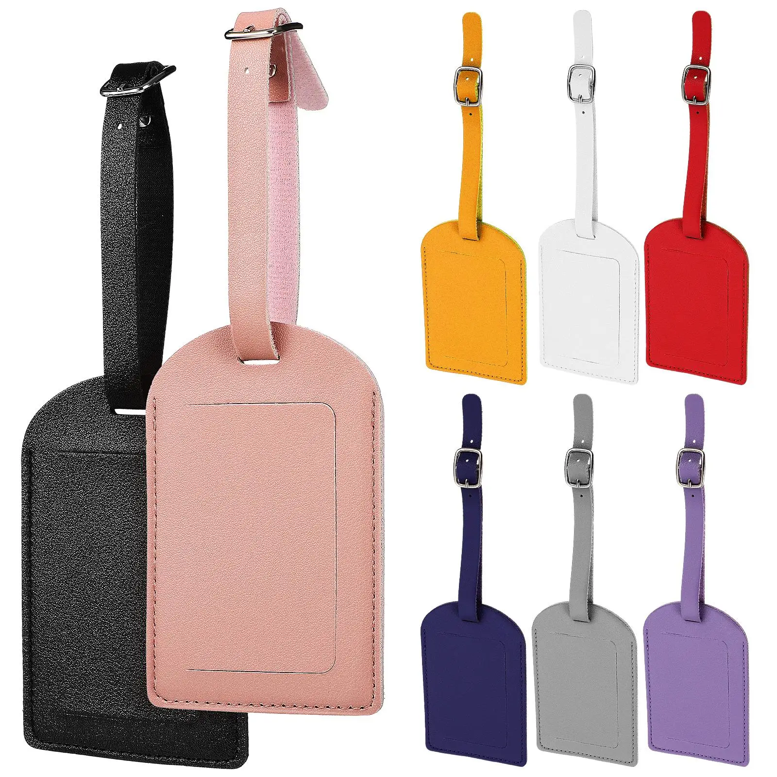 8 Pcs Luggage Tags Suitcase Labels Thick PU Travel Accessories Privacy Protection Adjustable Strap Blue Yellow Pink
8 Pcs Luggage Tags Suitcase Labels Thick PU Travel Accessories Privacy Protection Adjustable Strap Blue Yellow Pink