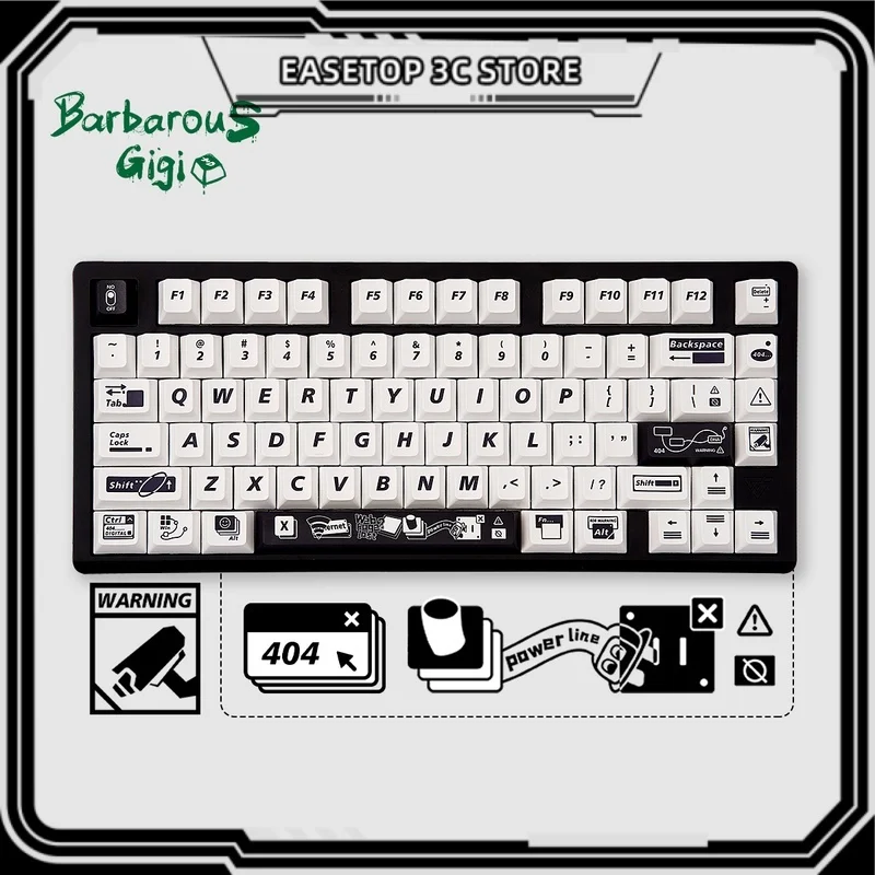 Barbarousgigi-Danger 404 Keycaps Pbt Material Heat Sublimation Original Factory High Mechanical Keyboard Keycaps 139keys
Barbarousgigi-Danger 404 Keycaps Pbt Material Heat Sublimation Original Factory High Mechanical Keyboard Keycaps 139keys