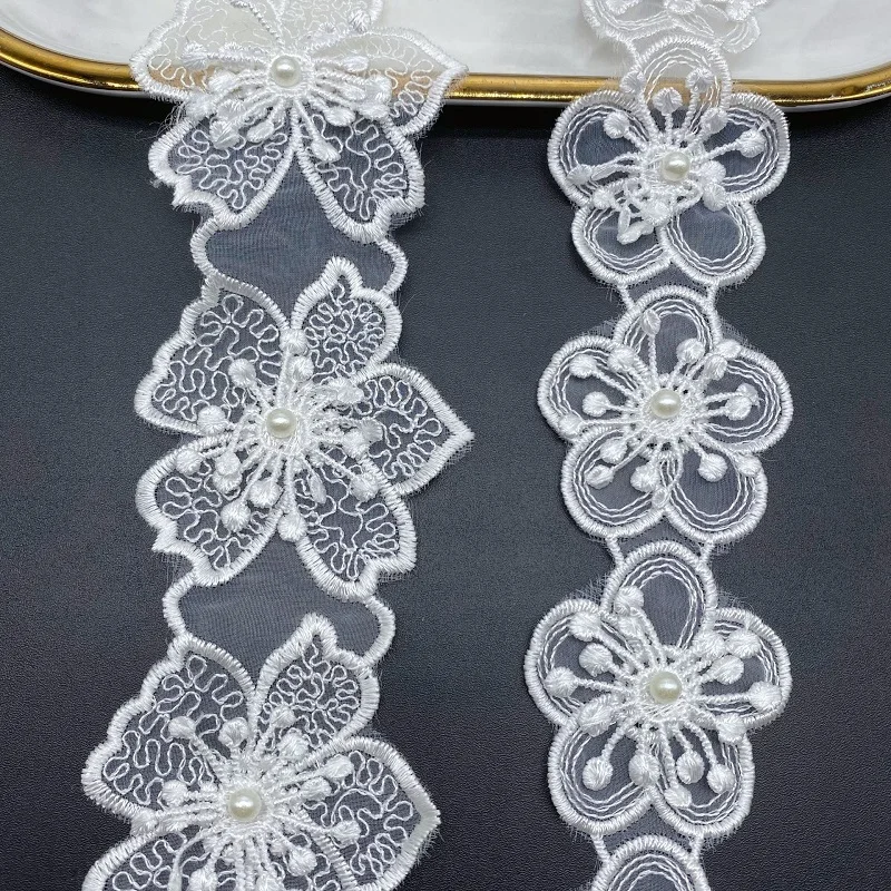 10Yards 3D Rose Pearl Beaded Flower Lace Fabric Trim Ribbon Tassels For Apparel Sewing Bridal Wedding Dress Collar Doll Cap
10Yards 3D Rose Pearl Beaded Flower Lace Fabric Trim Ribbon Tassels For Apparel Sewing Bridal Wedding Dress Collar Doll Cap