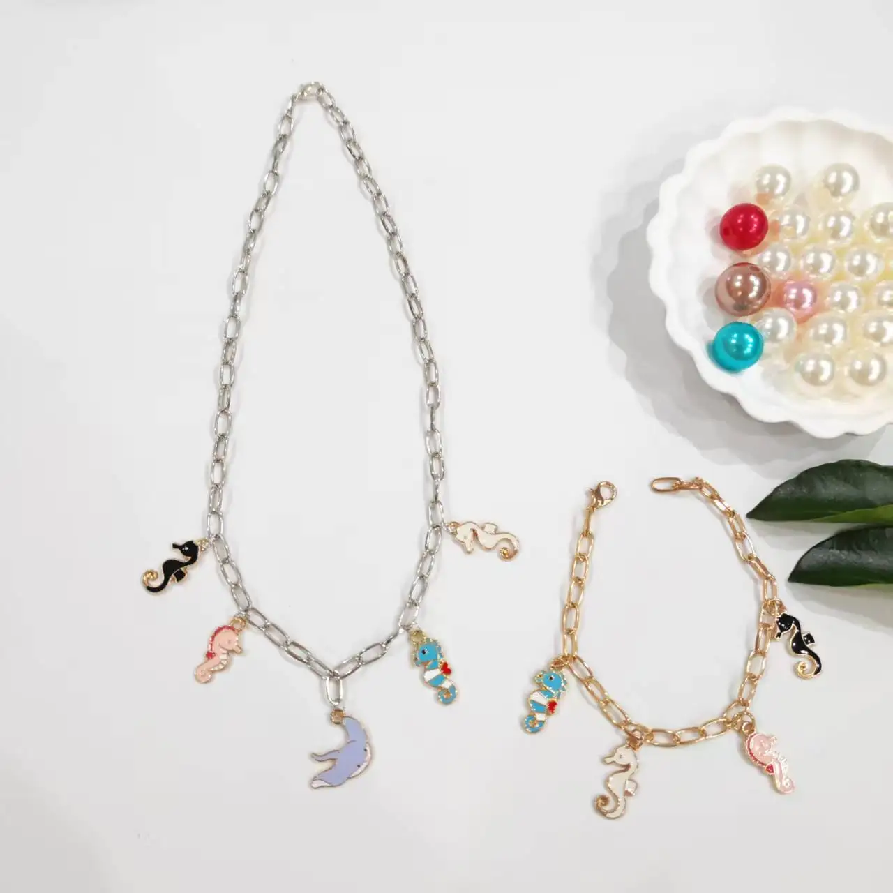 Mommy And Me Fashion Necklace Ocean Series Style Necklace Bracelet Set Boutique Handmade Children Adult Jewelry
Mommy And Me Fashion Necklace Ocean Series Style Necklace Bracelet Set Boutique Handmade Children Adult Jewelry