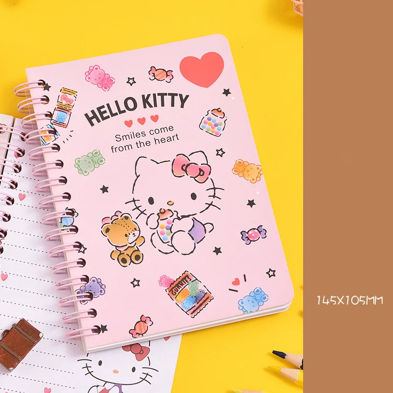 Sanrio мультфильм катушка книга Hello Kitty Cinnamoroll Kuromi аниме узор блокнот студенческая книга блокнот A6 тетради
Sanrio мультфильм катушка книга Hello Kitty Cinnamoroll Kuromi аниме узор блокнот студенческая книга блокнот A6 тетради
