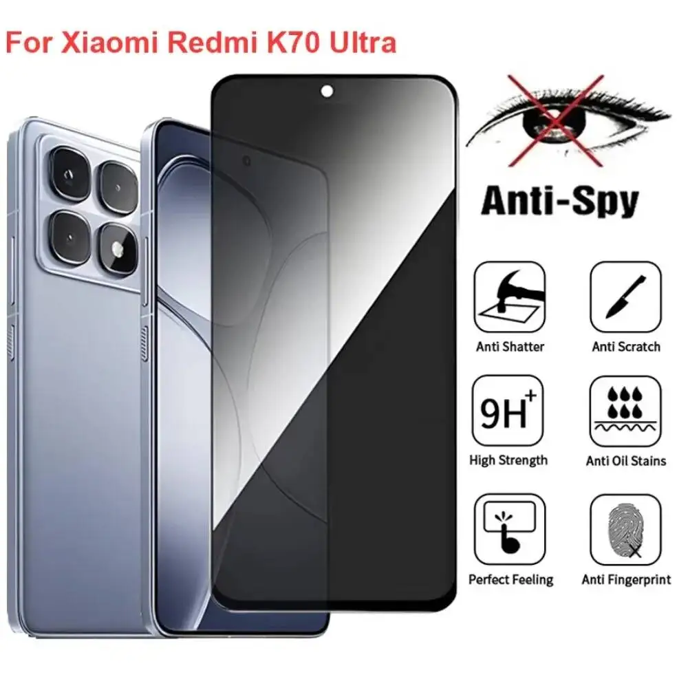 Redmi K70 Anti Spy Privacy Tempered Glass Protector Compatible For Redmik70 Ultra Full Cover Screen Phone Film
Redmi K70 Anti Spy Privacy Tempered Glass Protector Compatible For Redmik70 Ultra Full Cover Screen Phone Film