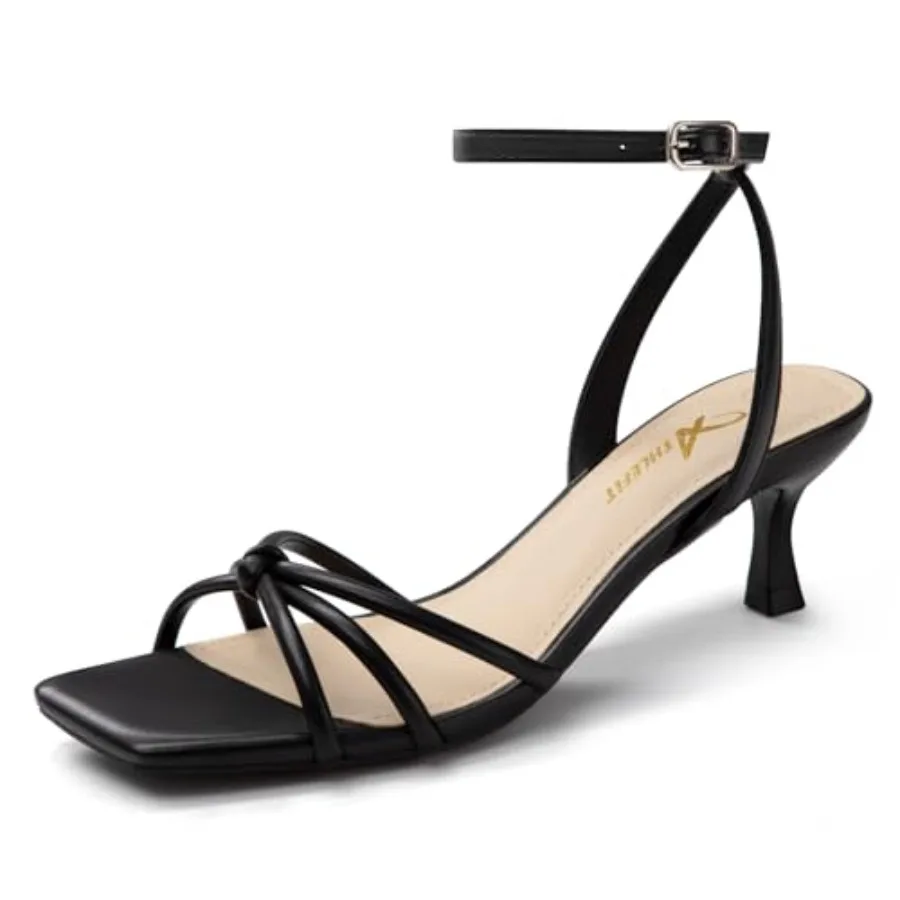 Kitten Heels for Women Square Open Toe Strappy Low Heels Ankle Strap Dress Heeled Sandals for Prom Party Wedding
Kitten Heels for Women Square Open Toe Strappy Low Heels Ankle Strap Dress Heeled Sandals for Prom Party Wedding