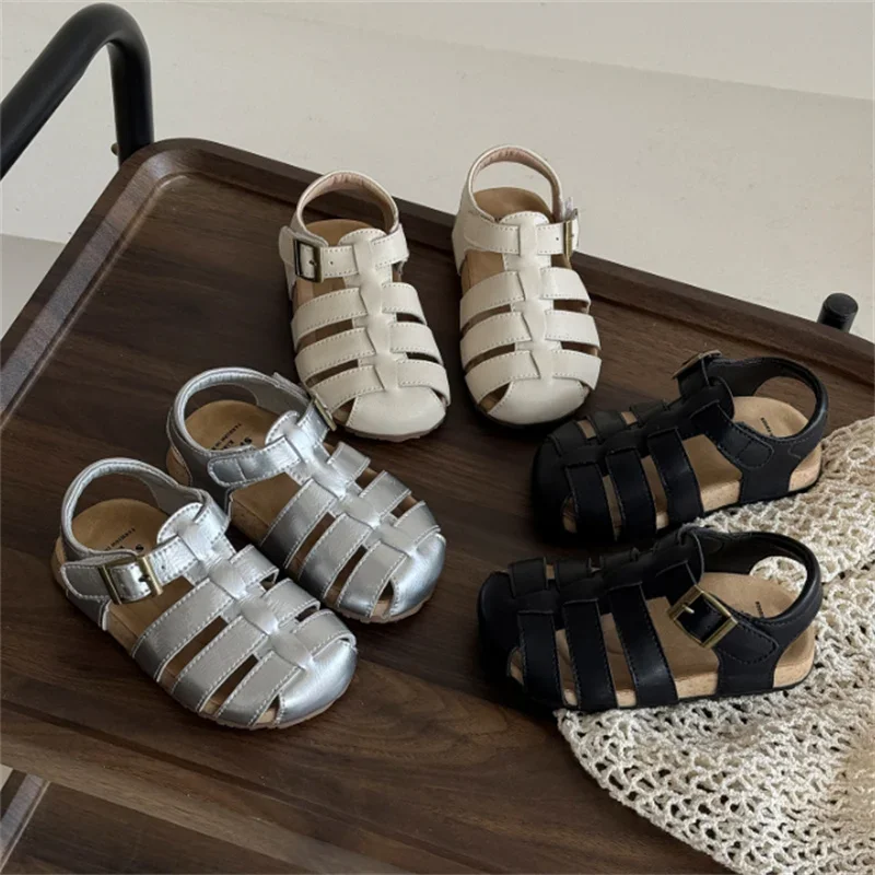 2025 New Summer Children Sandals Leather Unisex Kids Roman Shoes Soft Sole Non-slip Fashion Toddler Girls Boys Beach Sandals
2025 New Summer Children Sandals Leather Unisex Kids Roman Shoes Soft Sole Non-slip Fashion Toddler Girls Boys Beach Sandals