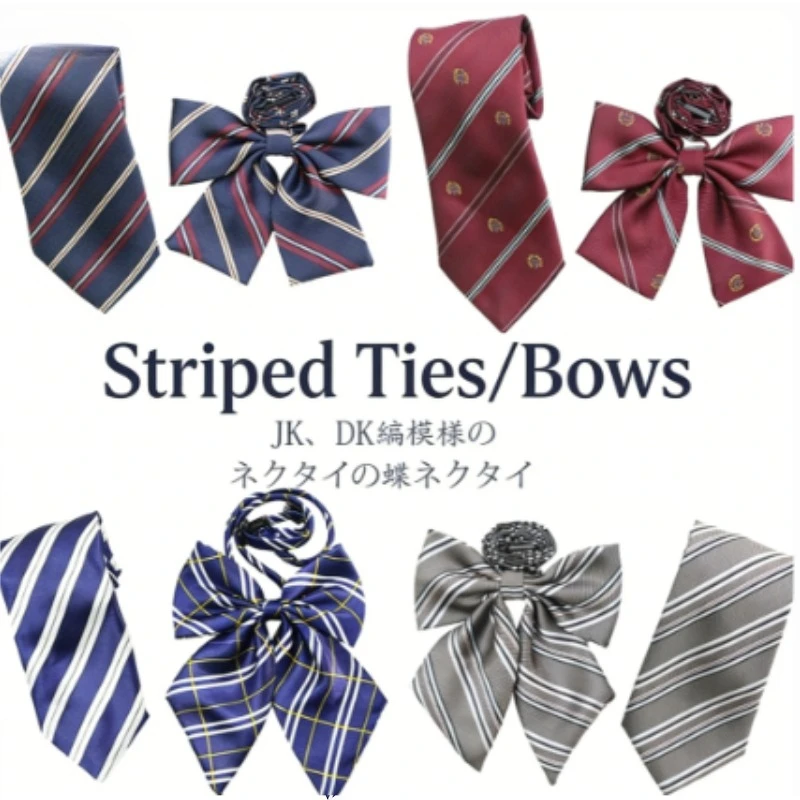 Fashion Accessories Set for JK Uniform, Striped Tie, Bow Tie & Crown Collar Flower for Women & Men, Daily Matching Decor
Fashion Accessories Set for JK Uniform, Striped Tie, Bow Tie & Crown Collar Flower for Women & Men, Daily Matching Decor