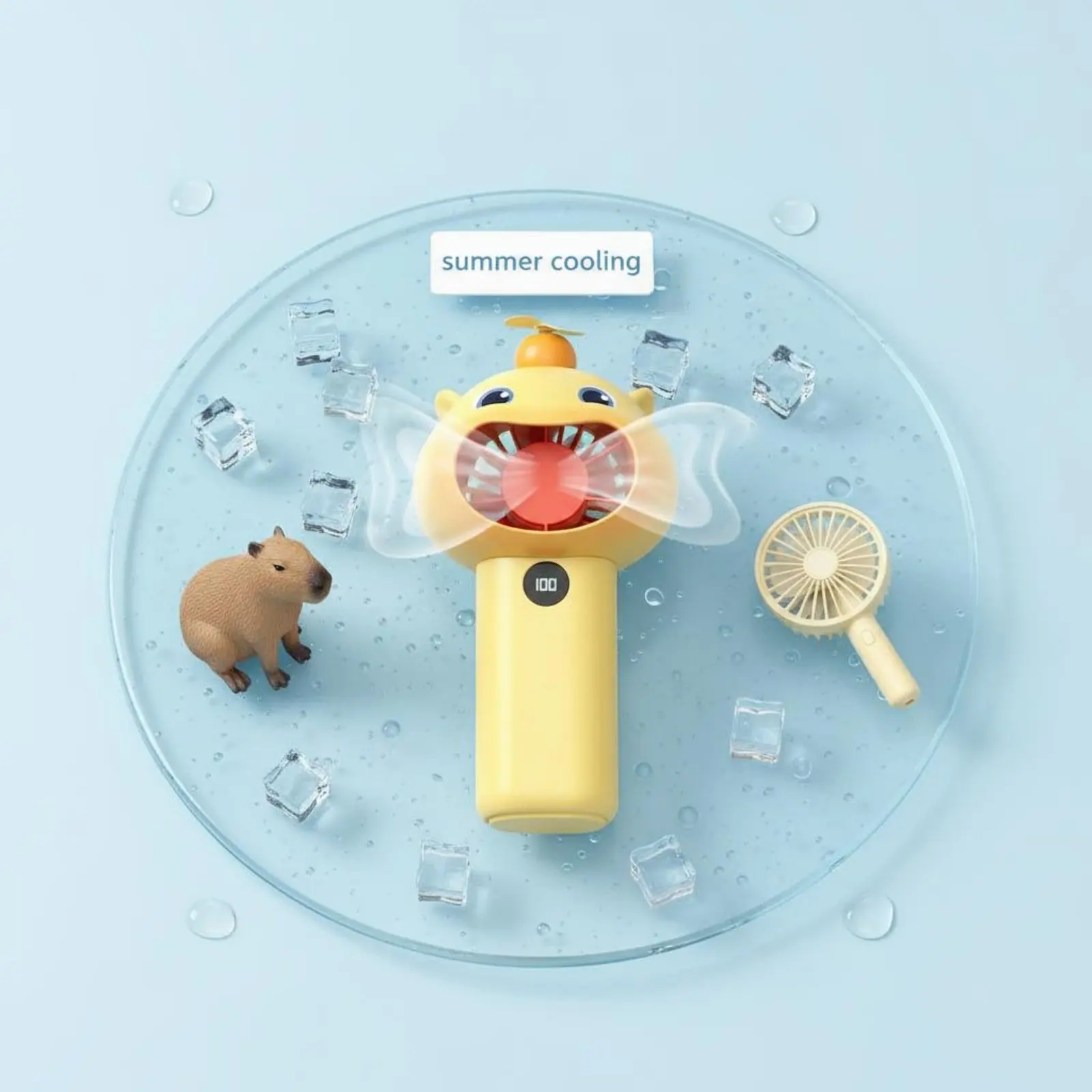 Water Pig Handheld Fan Long Battery Life Battery-Operated Cartoon Fan Individual Appliance Lightweight Digital Display
Water Pig Handheld Fan Long Battery Life Battery-Operated Cartoon Fan Individual Appliance Lightweight Digital Display